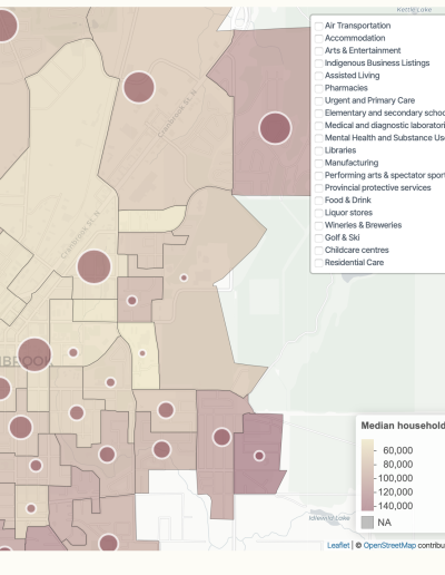 CityViz Market Research tool for economic development