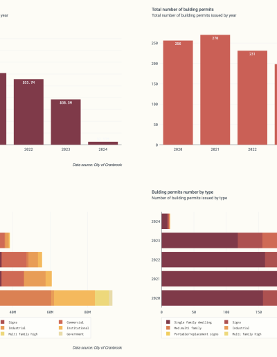 Custom integration of building permits licencing data into CityViz economic development data portal